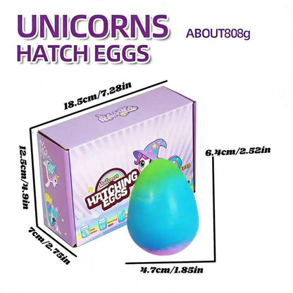 6 Pack Hatching Growing Unicorn Eggs Rainbow Colorful Eggs
